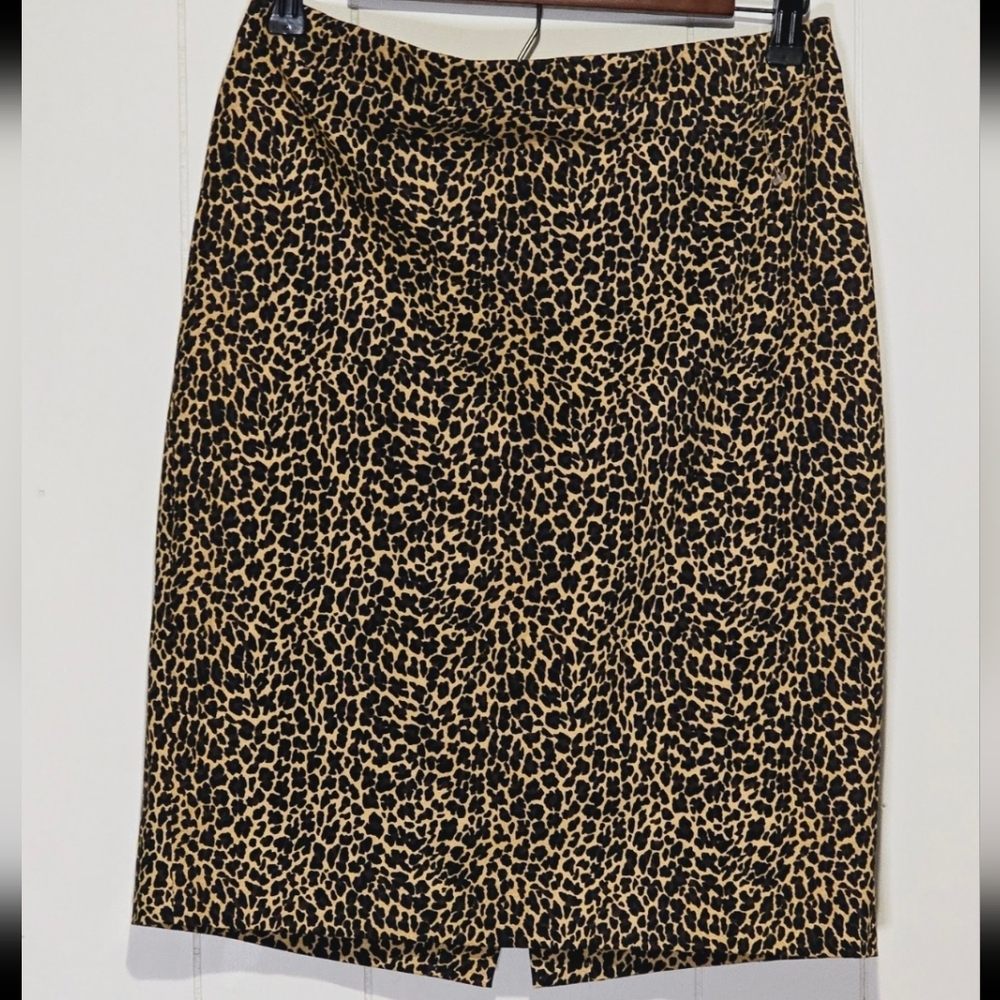 J. Crew Leopard Print Women's Skirt Size 2
